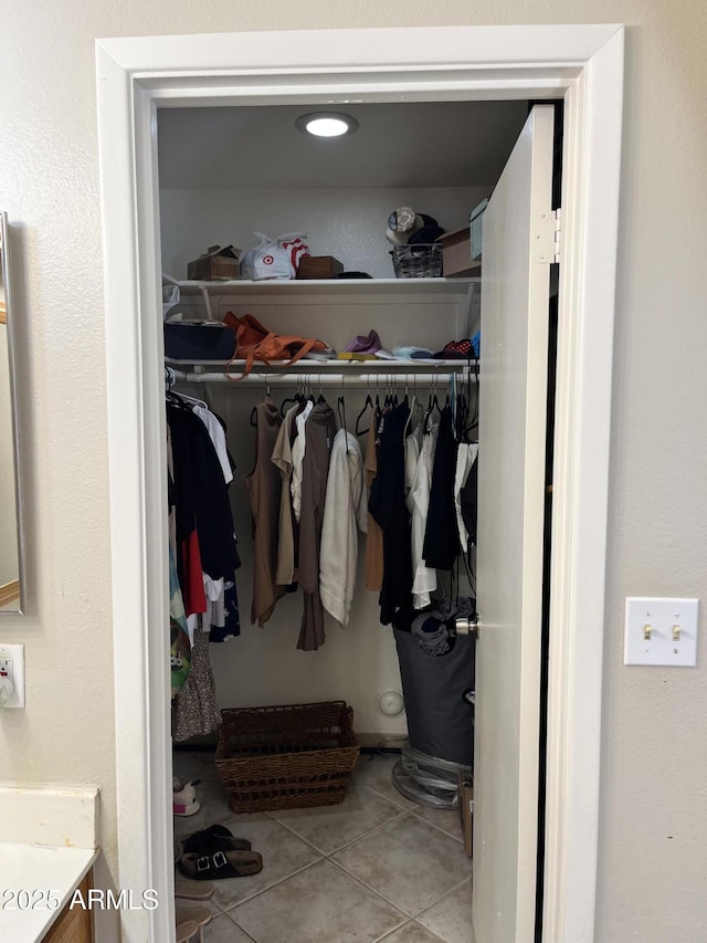 view of closet