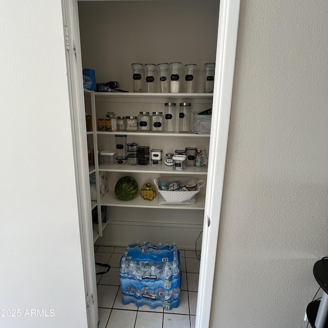 view of storage area