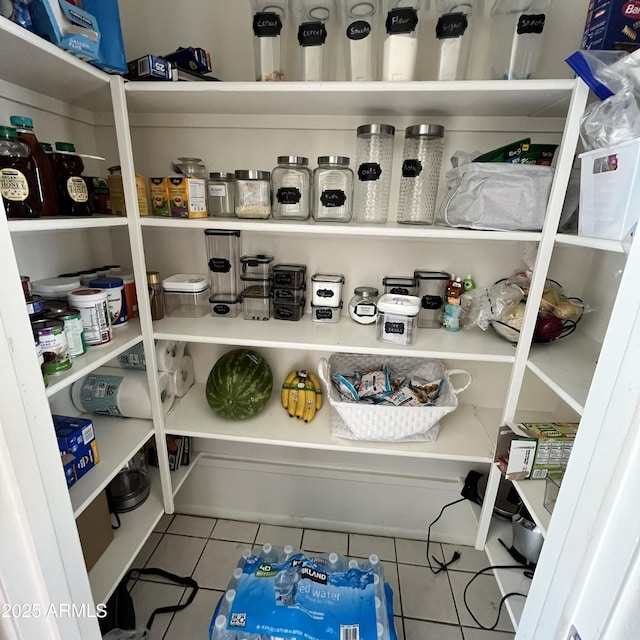 view of storage area