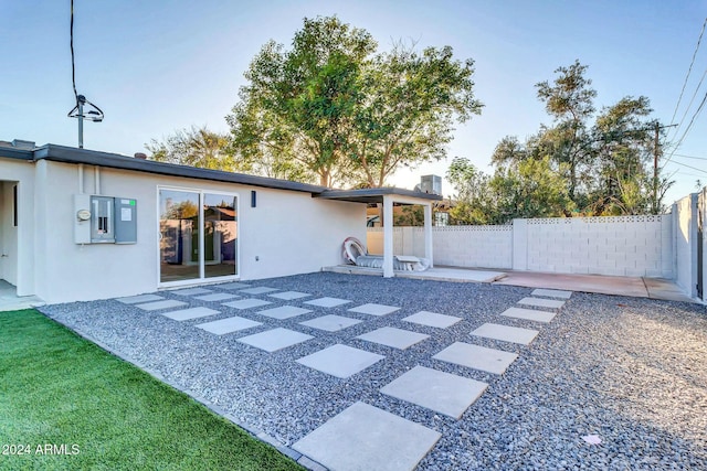 exterior space featuring a patio