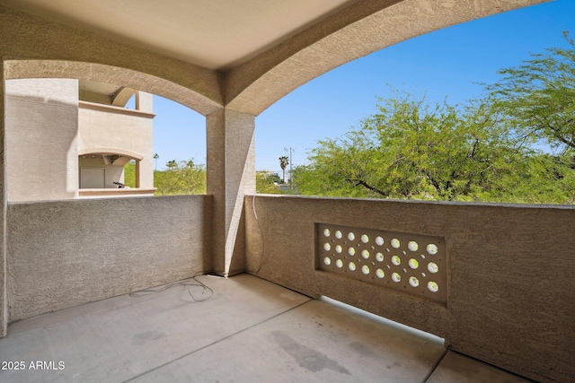view of balcony