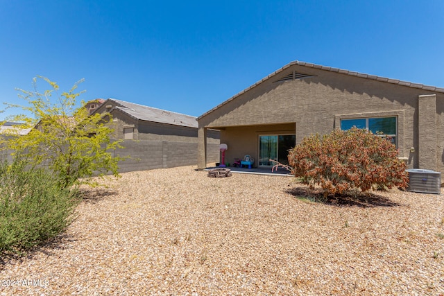 back of property featuring a patio area