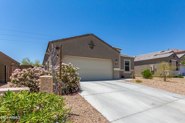 view of front of house featuring a garage