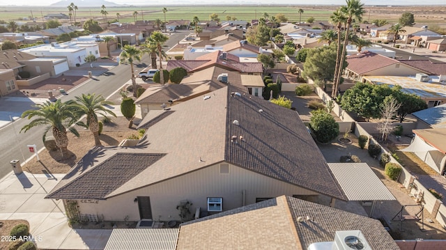 aerial view featuring a residential view