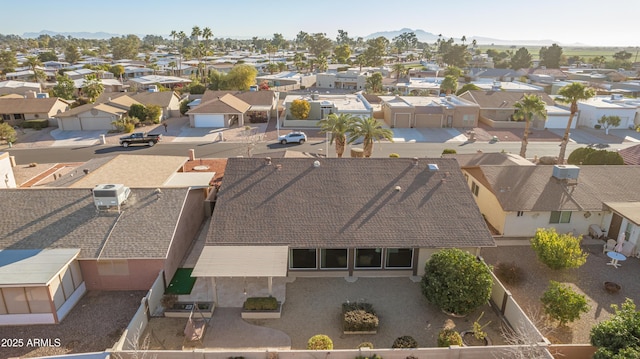 drone / aerial view featuring a residential view