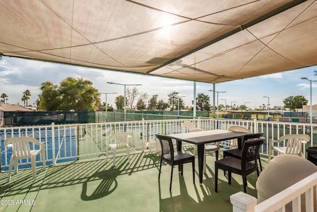 view of patio with outdoor dining space