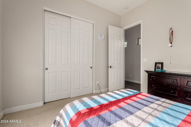 bedroom with a closet