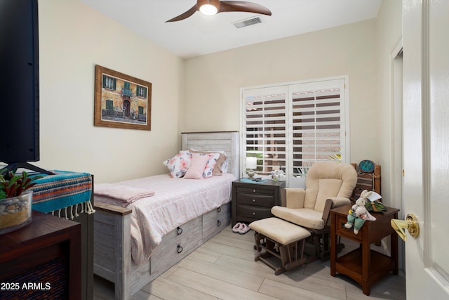 15790 W Arrowhead Dr, Surprise, AZ 85374 - bedroom featuring light wood-type flooring and a ceiling fan