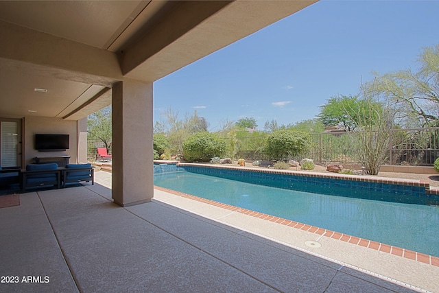 view of pool with a patio