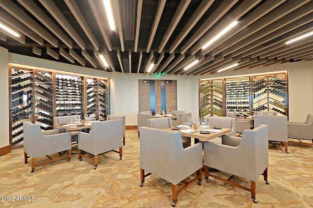 view of dining area