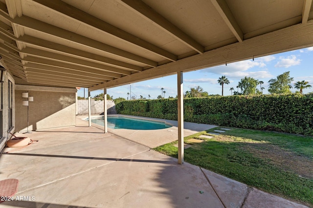 view of pool with a patio area