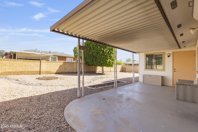 view of patio / terrace with a fenced backyard