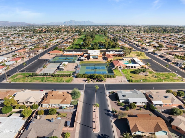 bird's eye view featuring a residential view