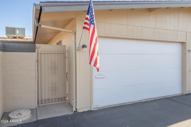 exterior space featuring central AC unit