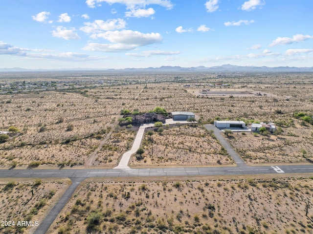 aerial view featuring a mountain view