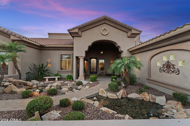 view of mediterranean / spanish-style home