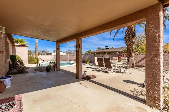 view of patio / terrace with a community pool