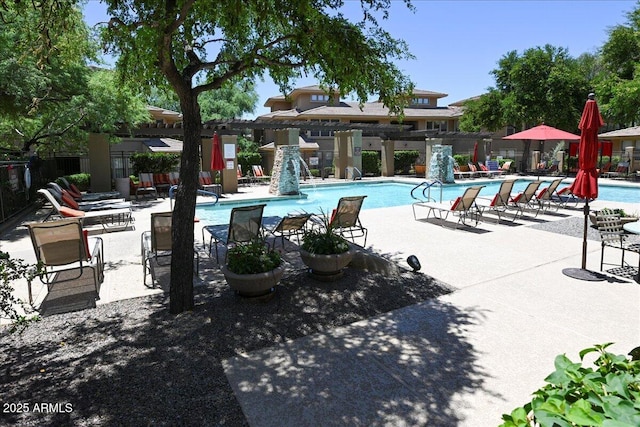 20100 N 78th Pl Unit 2019, Scottsdale, AZ 85255 - community pool featuring a pergola and a patio area