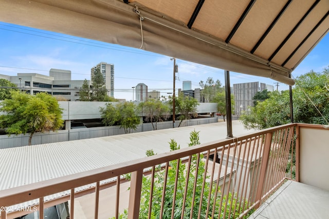 view of balcony