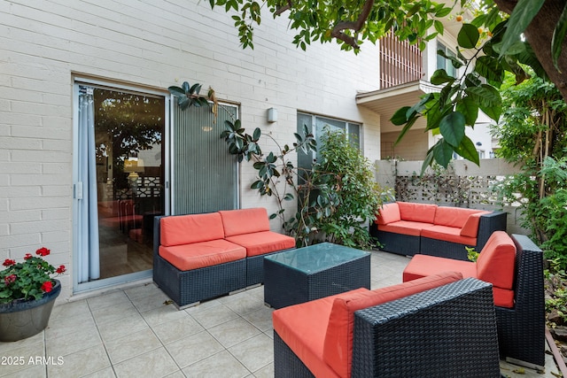 view of patio / terrace featuring outdoor lounge area