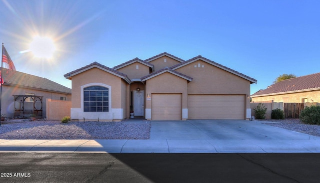 ranch-style house with a garage