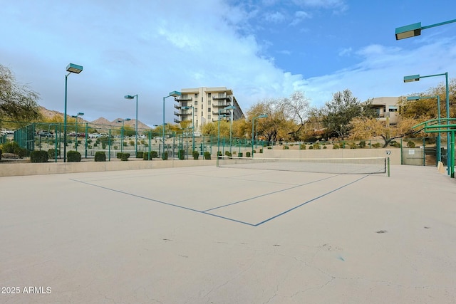 view of tennis court