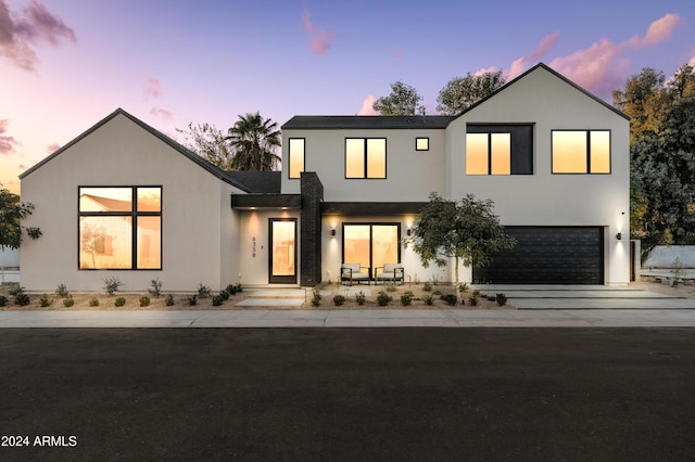 modern home with a garage