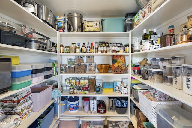 view of pantry