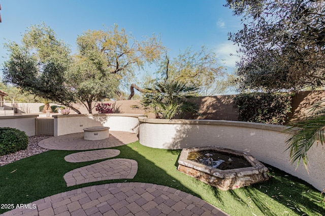 view of yard featuring a patio area