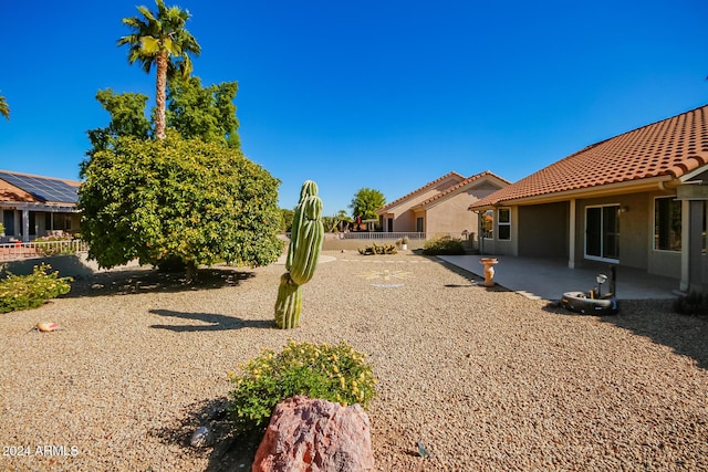 view of yard featuring a patio