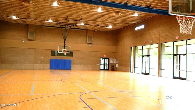 view of basketball court