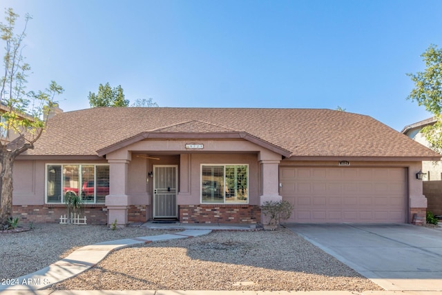 view of front of house featuring a garage