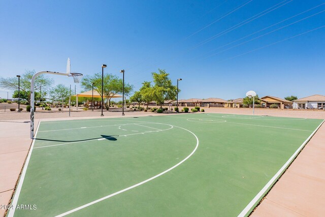 view of basketball court