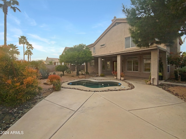 exterior space with a patio