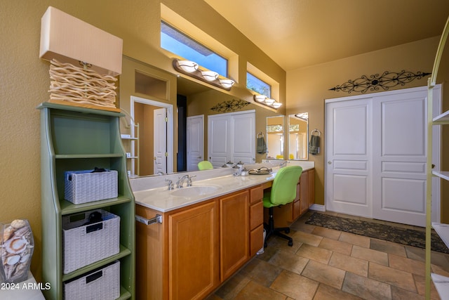 bathroom with vanity