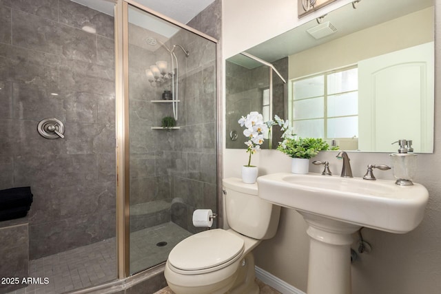 8155 E Columbus Ave, Scottsdale, AZ 85251 - bathroom featuring toilet and a stall shower