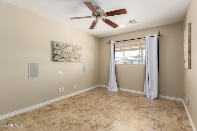 8155 E Columbus Ave, Scottsdale, AZ 85251 - spare room with ceiling fan and baseboards