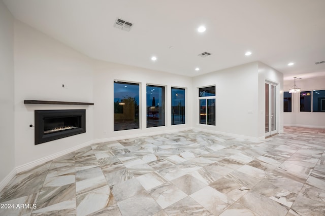 view of unfurnished living room