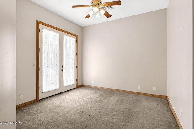 11266 W Calle Con Queso, Casa Grande, AZ 85194 - carpeted empty room with plenty of natural light, a ceiling fan, and baseboards