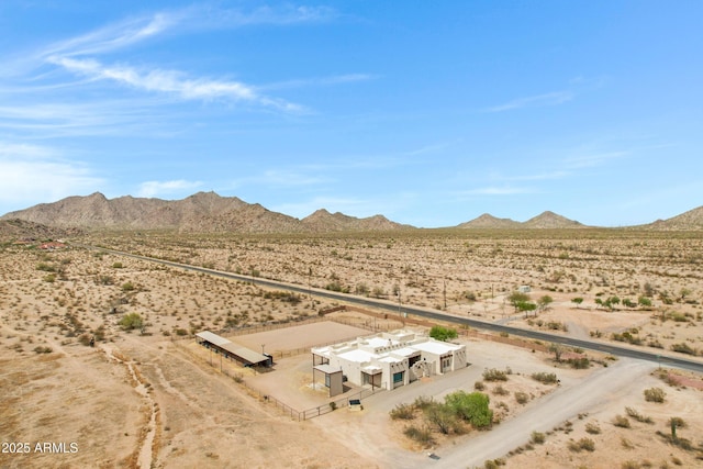 11266 W Calle Con Queso, Casa Grande, AZ 85194 - aerial view of sparsely populated area featuring a desert landscape and mountains