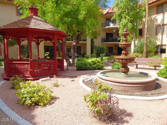 view of home's community featuring a gazebo