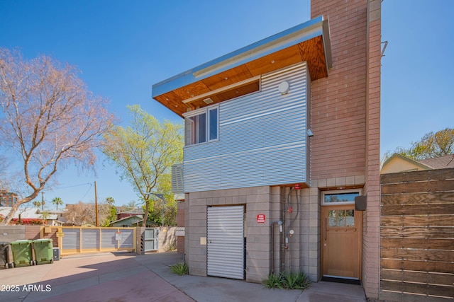 exterior space with fence