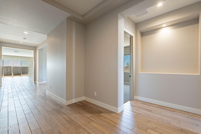 interior space featuring light wood-type flooring