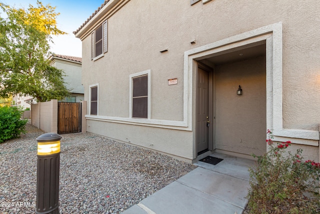 view of property entrance