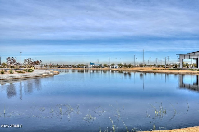 view of water feature