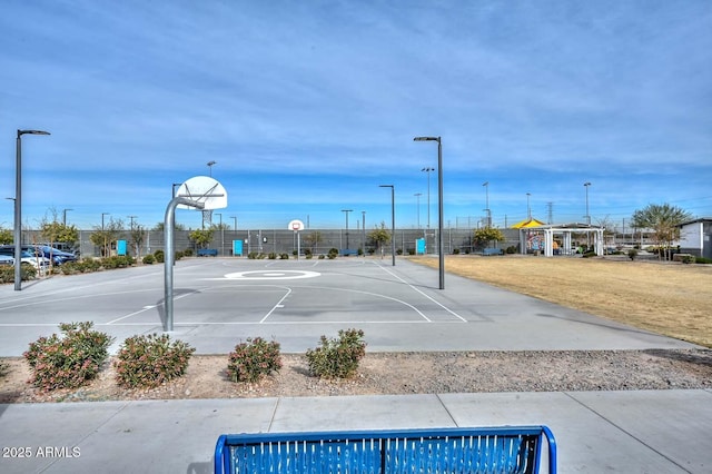 view of basketball court