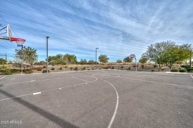 view of basketball court