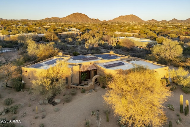 25031 N Paso Trl, Scottsdale, AZ 85255 - birds eye view of property with a mountain view