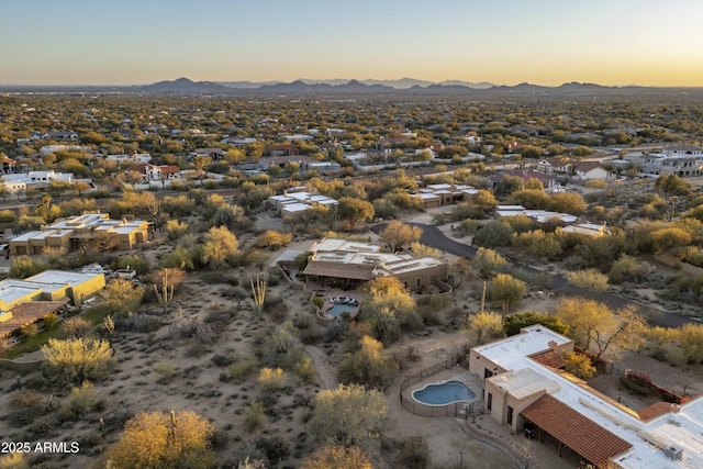 25031 N Paso Trl, Scottsdale, AZ 85255 - drone / aerial view with a mountain view