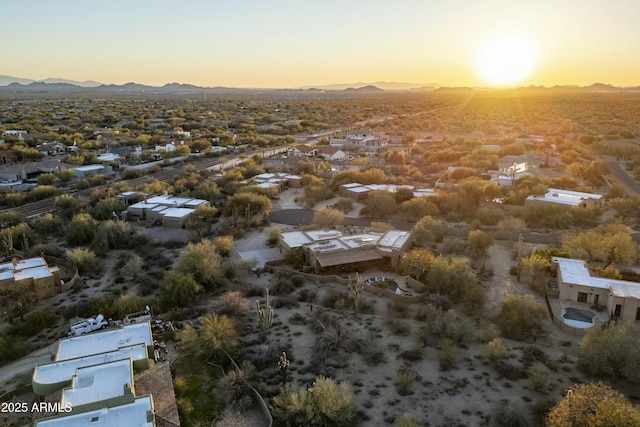 25031 N Paso Trl, Scottsdale, AZ 85255 - bird's eye view featuring a mountain view and a desert view